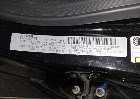 2019 Ram 1500 Big Horn/Lone Star 4X4 5'7 Box z USA, uszkodzony, nr VIN 1C6SRFFT5KN520999